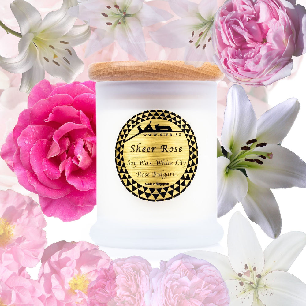 Sheer Rose Candle